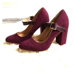 Suede heels